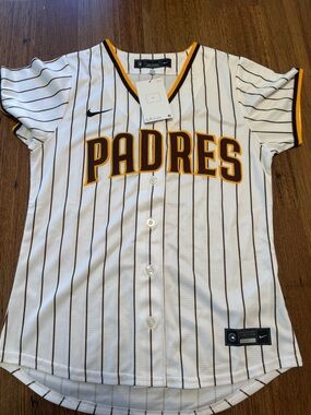 Nike White Jersey with Brown and Gold Accents